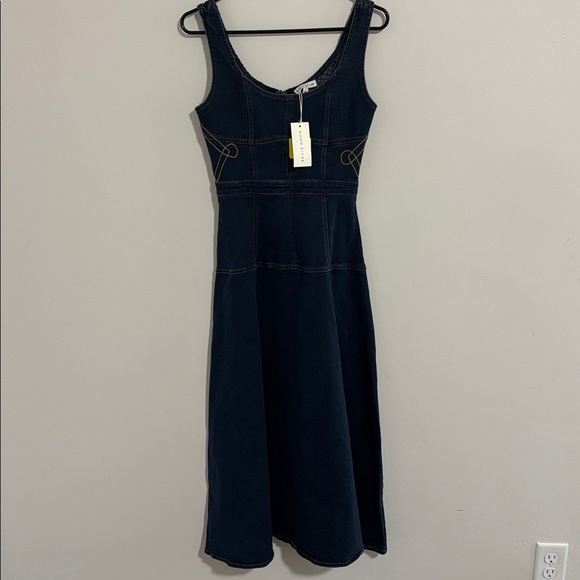 Moon River Denim Western Dress Size S Brand New With Tags - Picture 3 of 7